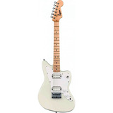 Guitarra Eléctrica Fender Squier Mini Jazzmaster Hh Olympic White Brillante De Álamo Con Diapasón De Arce