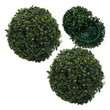 Kit 2 Bolas De Buchinho Artificial 20cm Verde Bola De Grama