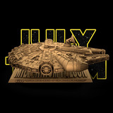 Millenium Falcon Star Wars 3dmodel Archivos Stl Impresión 3d