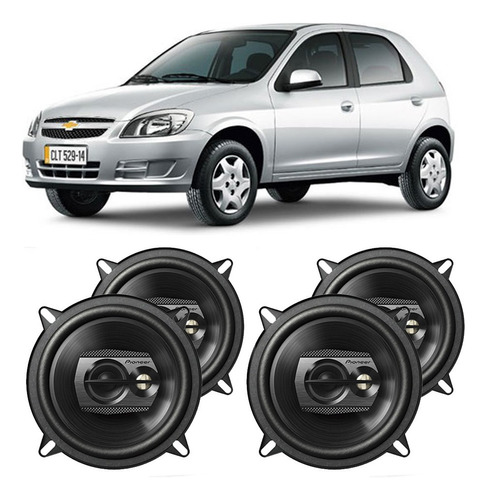 Auto Falante Gm Celta 2006 A 2011 Pioneer 200w Rms Kit