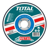 Disco Abrasivo De Debaste Para Metal 125 Mm Total. TriMac Color Turquesa