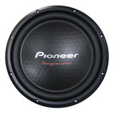 Pioneer Ts-a301s4 - Potente Subwoofer De 12 Pulgadas, Potencia Máxima De 1600 Vatios, Bobina De Voz Única De 4 Ohmios Para Un Bajo Potente