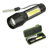 Mini Linterna Led Tactica Recargable Luz Zoom Largo Alcance 