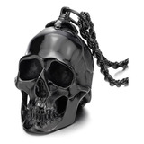 Coolsteelandbeyond Collar Grande Con Colgante De Calavera Ne