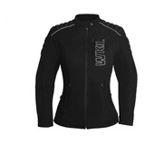 Chamarra Motociclista Mujer Impermeable Protectores Wkl 80 N