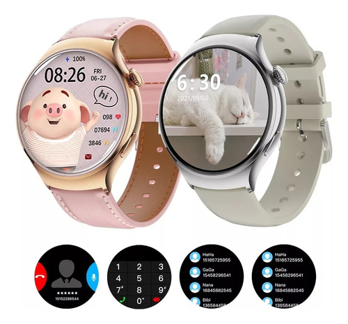 Para Huawei Watch 4 Mini Reloj Inteligente Mujer Bt Llamada