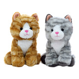 Peluche Gato Gatito Sentado 2 Colores 20cm Phi Phi Toys 