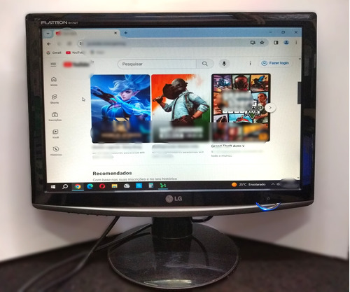 Monitor Lcd 17 LG W1752t Flatron  Vga Dvi Wide Usado