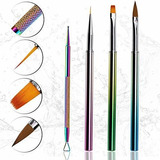 Cepillos Para Uñas - Acrylic Nail Brush Set Uv Gel Nail Art 