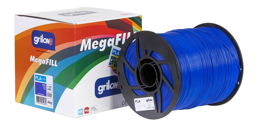Filamento Pla 1.75mm Grilon3 4kg Megafill Ingeo Impresora 3d