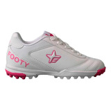 Botin Footy  Futbol Junior H 2060b Blanco-rosa Cli