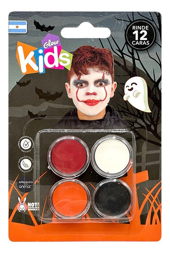 Blister X 4 Unidades Maquillaje Infantil Artístico Glow Kids