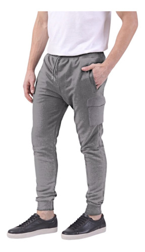 Pack X2 Pantalones Cargo  Bolsillos Jogger Jogging