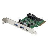 Tarjeta Pcie Startech.com Usb 3.1 - 5 Puertos - 1x Usb-c -