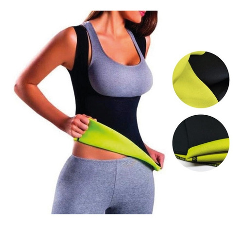 Chaleco Reductor Cintura Faja Shapers Hot Quema Abdomen Dam