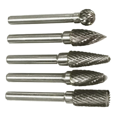Rebabeadores Carburo Tungsteno Burr 1\u002F4 5pzs Fresa Taladro | Envío gratis