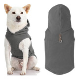 Gooby - Chaleco Polar Con Capucha Para Perro, Color Gris, Me