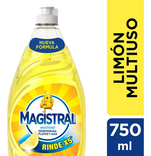 Detergente Magistral Ultra Multiuso Limón 750 Ml