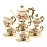 Juego De Té De Porcelana Británica, 15 Piezas