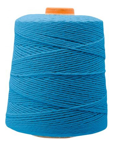 Barbante N°8 Colorido Crochê Artesanato 700g Azul Turquesa