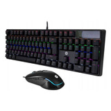 Combo Teclado Mecánico + Mouse Gamer Hp Gm200