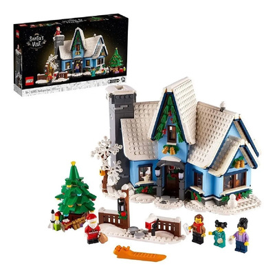 Kit De Construcción Lego Icons Visita De Papá Noel 10293 Cantidad De Piezas 1445