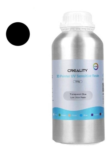 Resina Fotosensible Creality 500g Bajo Olor Negro 