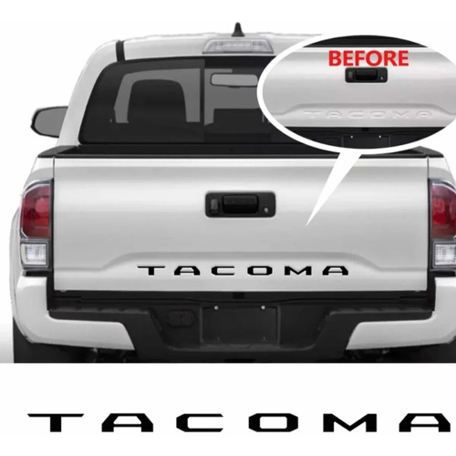 Emblema Tacoma Para Compuerta Trasera De Toyota Tacoma  Foto 3