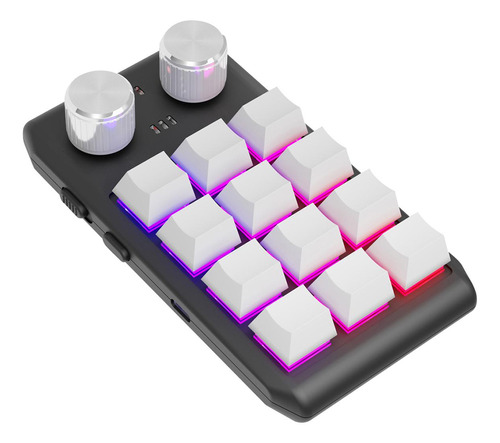 Teclado De 12 Teclas Plug And Play Rgb Led Hotswap Keycaps