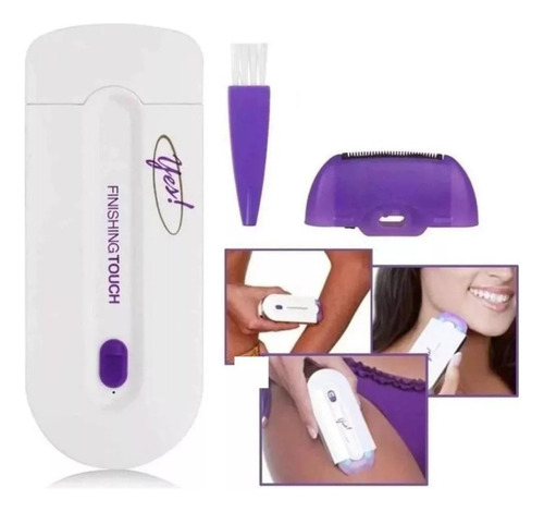 Depilador Elétrico Feminino Intimo Sem Dor Sensor Usb Cor Branco