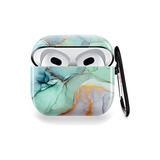 Funda AirPods 3 De Mármol Verde, Funda Dura Protectora...