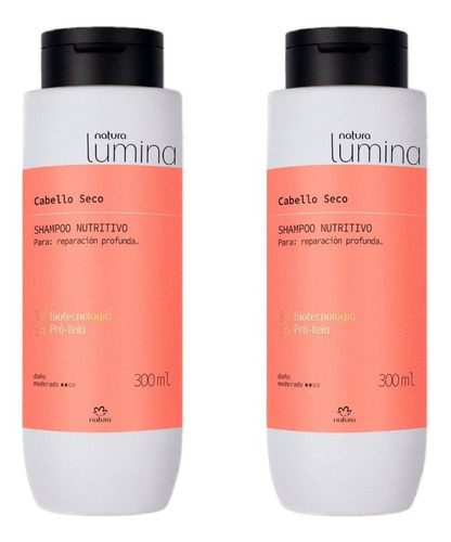 Shampoo Nutritivo Cabello Seco X2 Lumina Natura