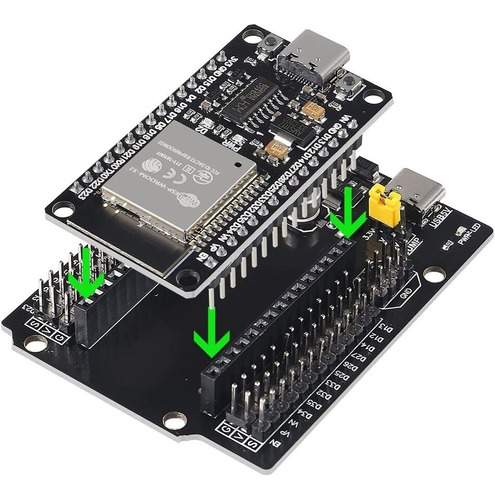 Nodemcu Esp32 Wifi Ch340g Usb-c + Shield Placa Expansion 30p