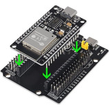 Nodemcu Esp32 Wifi Ch340g Usb-c + Shield Placa Expansion 30p