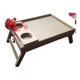 Mesa Desayuno En Madera Mesa Cama 40 X 28 Cm + Obsequios