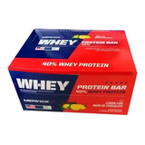 Suplemento En Barra Mervicklab  Whey Protein Bar Carbohidratos Sabor Limón En Caja De 780g 12 Un