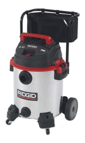 Aspiradora Industrial De Tacho Ridgid 1610rvm0 60l  Plateada, Negra Y Roja 120v 60hz