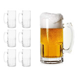 Tarro Cervecero Macoll Glassia Stc1 1 Litro Vidrio Grueso Alta Calidad Color Trasparente