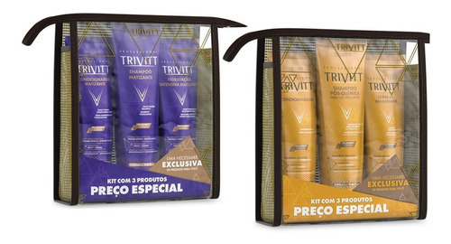 Kit Manutenção Trivitt Itallian Hairtech E Trivitt Matizant.