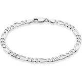 Pulseira Masculina Prata 3x1 Corrente Bracelete Aço Inox