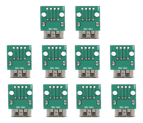 Adaptador De Placa Pcb Hembra Tipo A Usb A Dip De 2,54 Mm Co