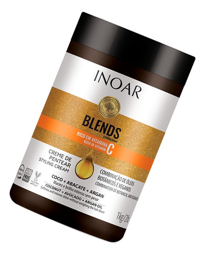 Creme De Pentear Inoar Máscara Blends 1kg