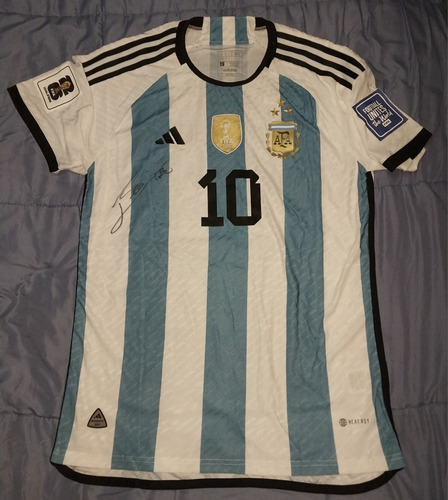 Camiseta De La Seleccion Argentina Firmada Por Messi