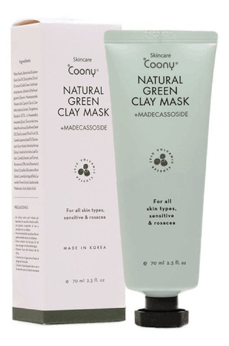 Coony Natural Green Clay Mask Tratamiento Importado De Corea