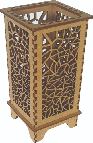 Caja Decorativa Torre Portalapiz  En Mdf Corte Láser 
