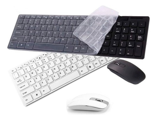 Combo Teclado + Mouse Optico Inalambrico Pc K-06 