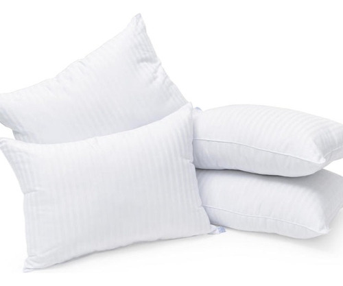 Pack X4 Almohada Hotelera Premium Doble Funda 50*70 Cm