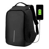 Mochila Antirrobo Impermeable Notebook Usb Anticorte 