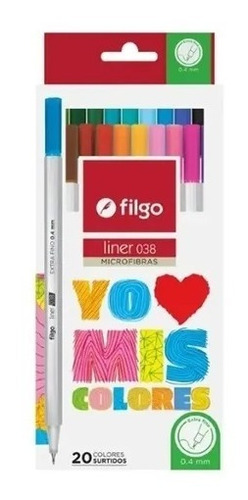 Microfibras Filgo X 20 Colores Libreria San Jorge