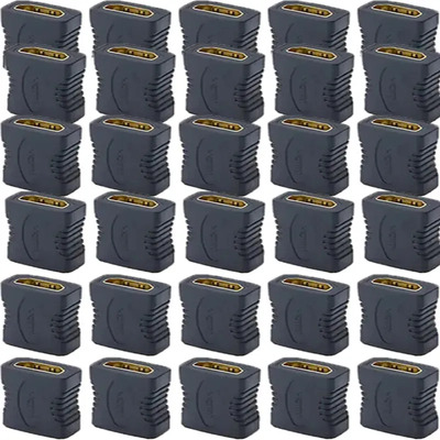 Mczzoptne Adaptador De Acoplador Hdmi Hembra A Hembra (paquete De 30), 29 X 22 Mm, Negro Cople Conector Hdmi A Hdmi Hembra Adaptador 1080p | MercadoLibre